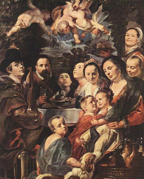 Jacob Jordaens Self-portrait among Parents, Brothers and Sisters